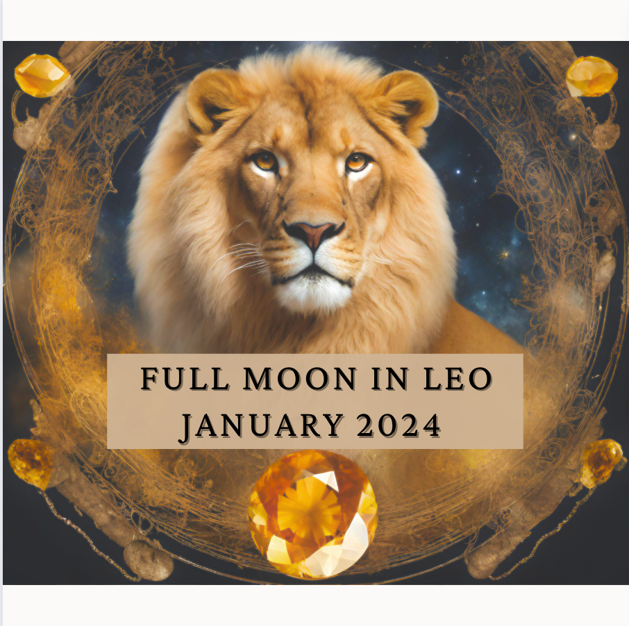 January 2024 Full Moon in Leo Mineralism