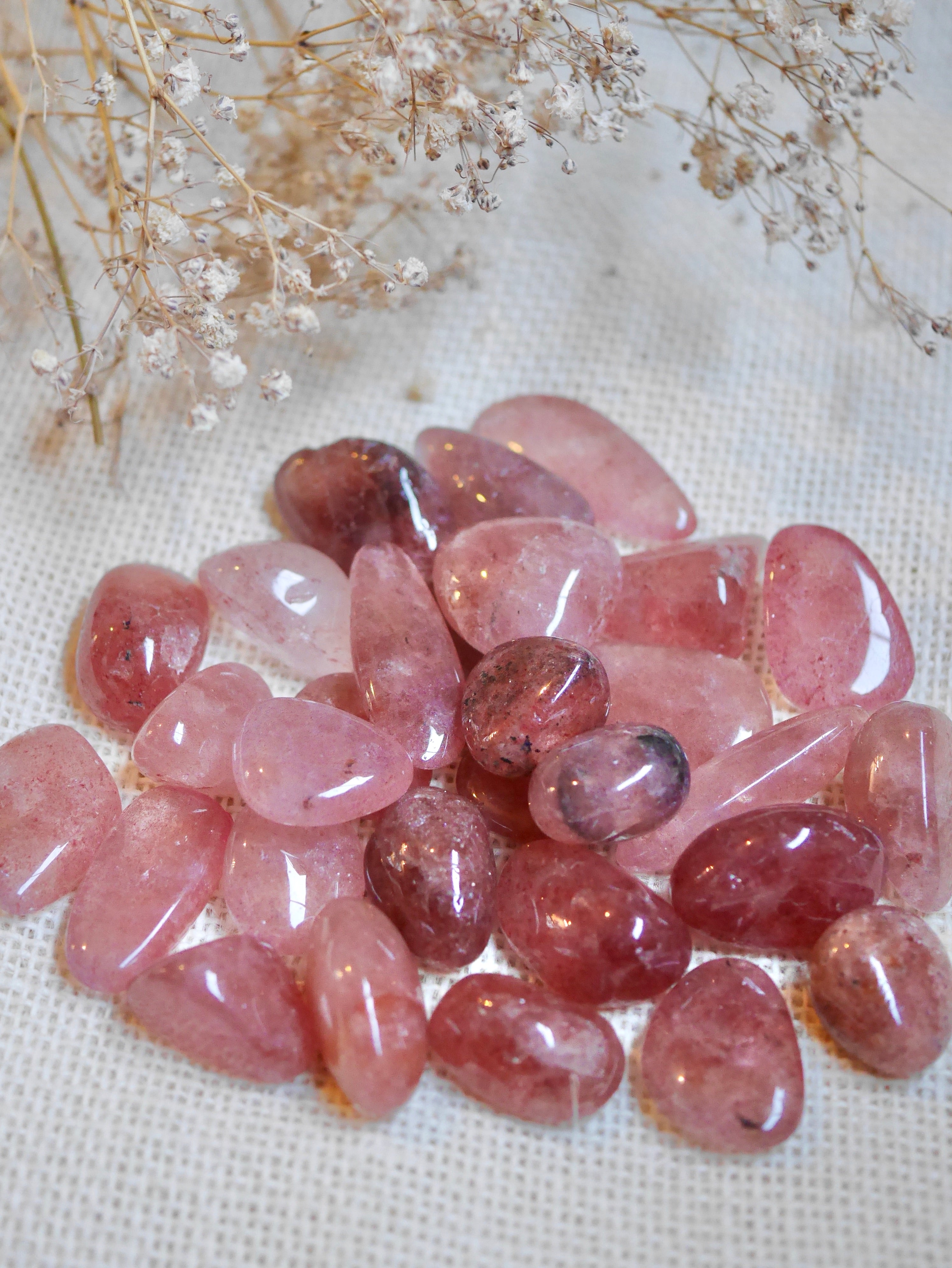 Pink on sale strawberry quartz