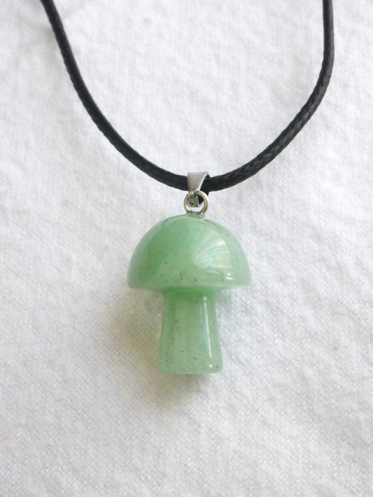 Mushroom Necklace Aventurine