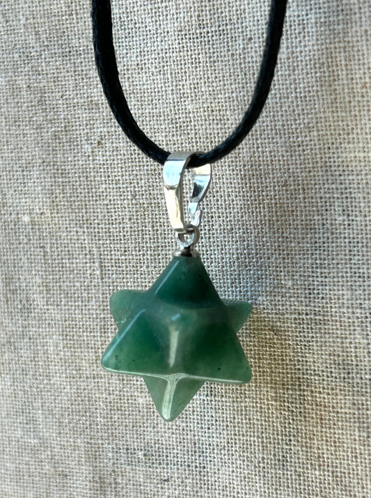 Aventurine Merkaba Necklace