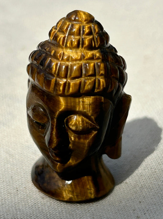 Tigers Eye Buddha Carving