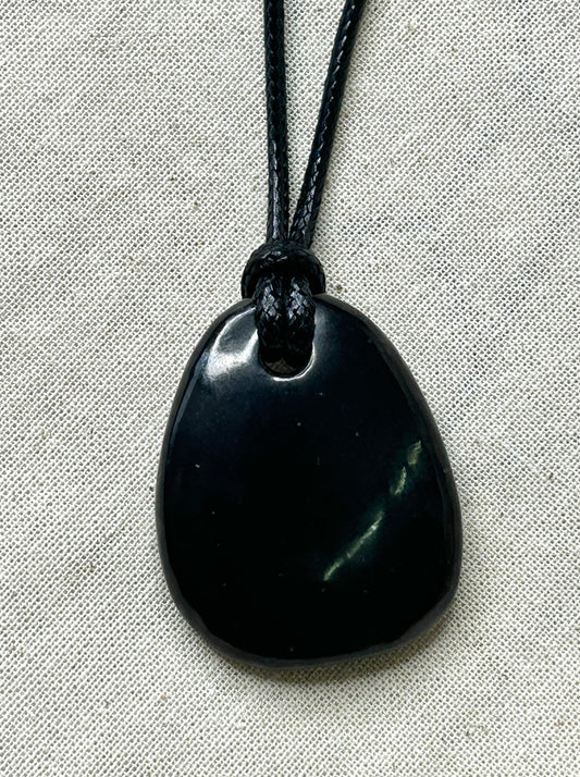 Shungite Necklace Flatstone