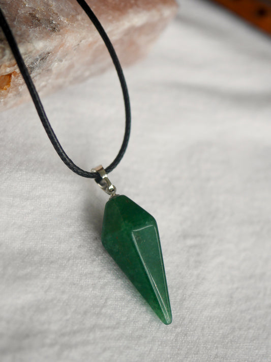 Aventurine Pendulum Necklace