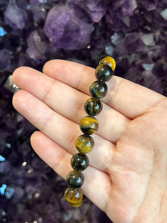 Blue Gold Tiger Eye Bracelet