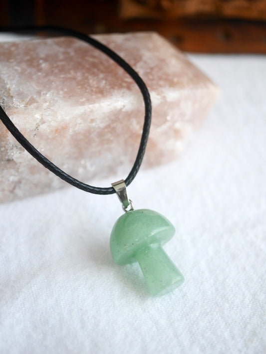 Mushroom Necklace Aventurine