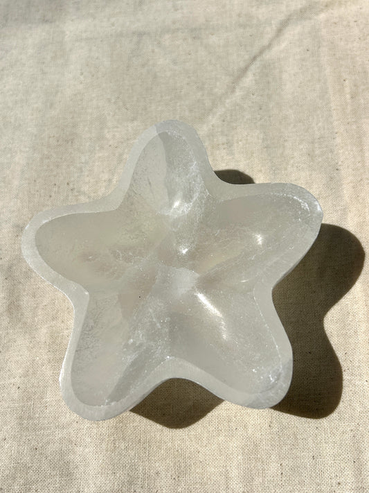 Selenite Star Bowl