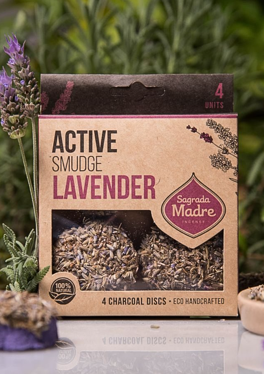 Sagrada Madre Active Smudge Charcoal Discs - Lavender