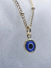 Load image into Gallery viewer, Evil Eye Gold Necklace
