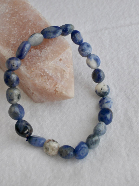 Sodalite Pebble Bracelet