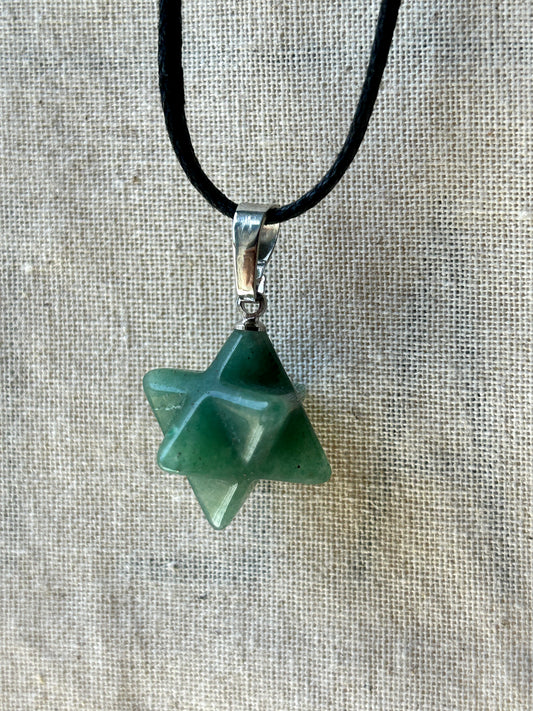 Aventurine Merkaba Necklace