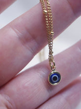 Load image into Gallery viewer, Evil Eye Gold Necklace
