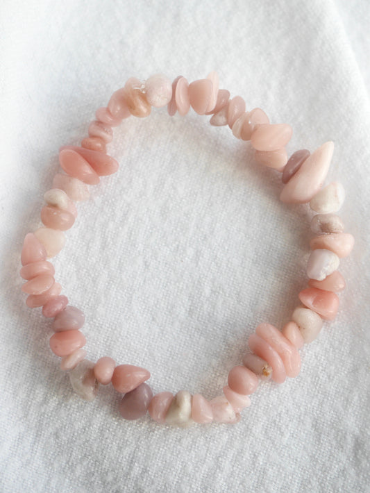 Pink Opal Chip Bracelet