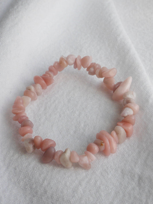 Pink Opal Chip Bracelet