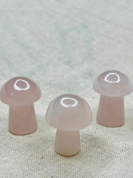 Rose Quartz Mini Mushroom