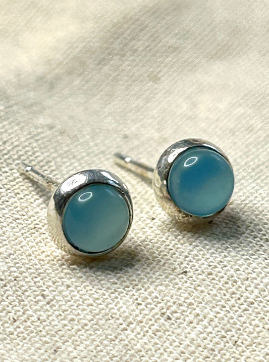 Blue Chalcedony Earrings