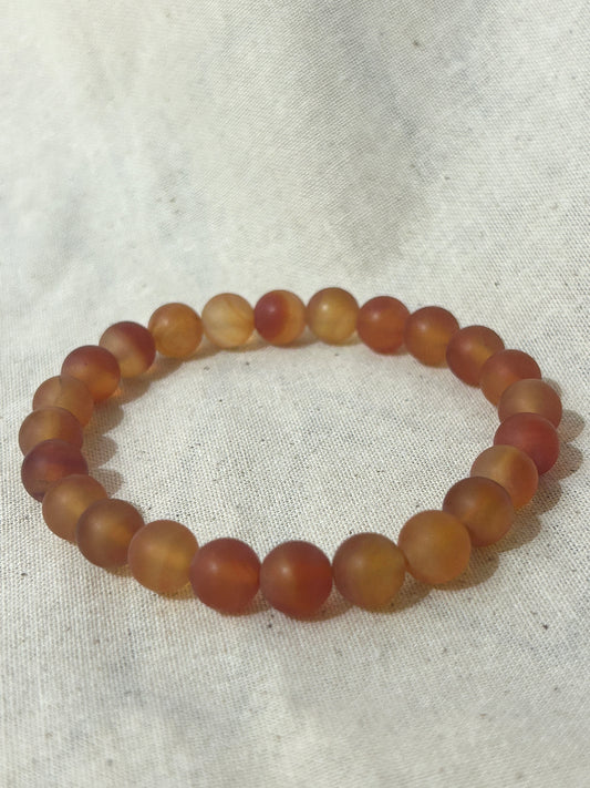 Carnelian Bracelet - Matte - 8mm