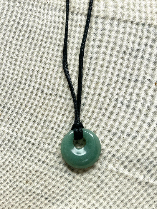 Aventurine Donut Necklace