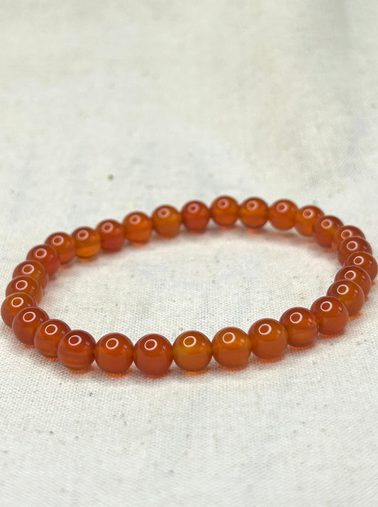 Carnelian Bracelet 6mm