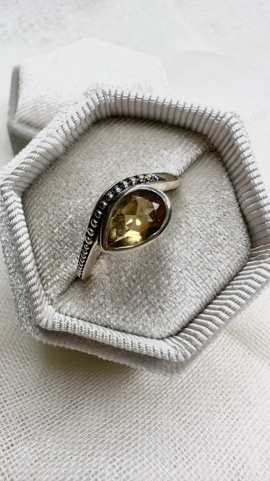 Sterling Silver Citrine Ring