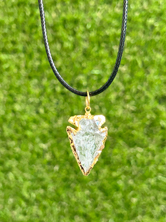 Clear Quartz Arrowhead Necklace