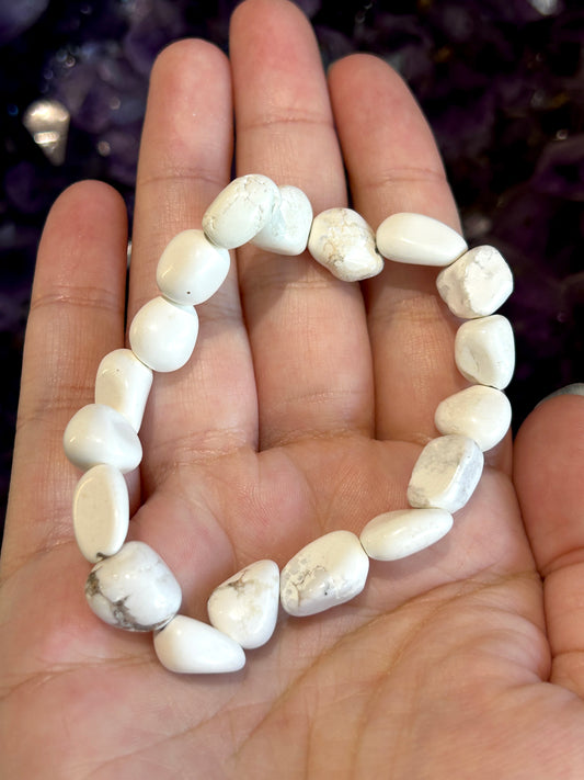 Howlite Tumbled Bracelet