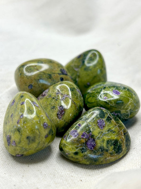 Atlantisite Serpentine Stichtite Tumble