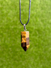 Load image into Gallery viewer, Tiger Eye Crystal Point Necklace
