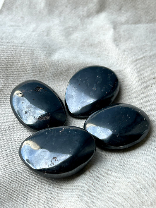 Hematite Palm Stone