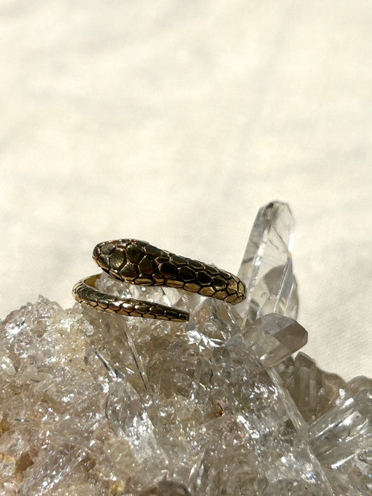 Brass Snake Ring