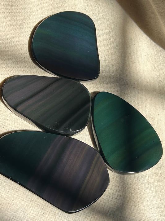 Rainbow Obsidian Scrying Plate