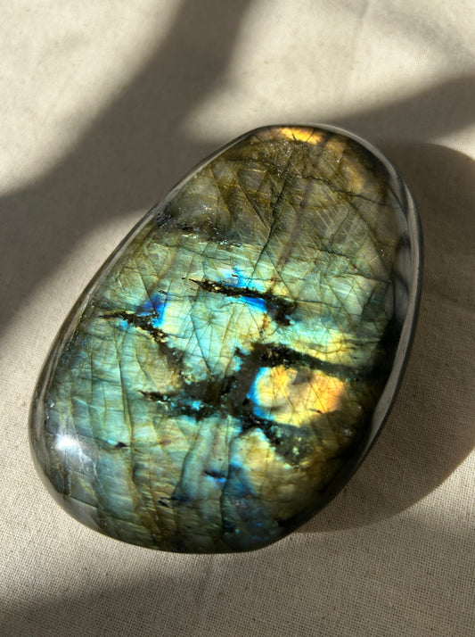 Labradorite Palmstone Extra Large