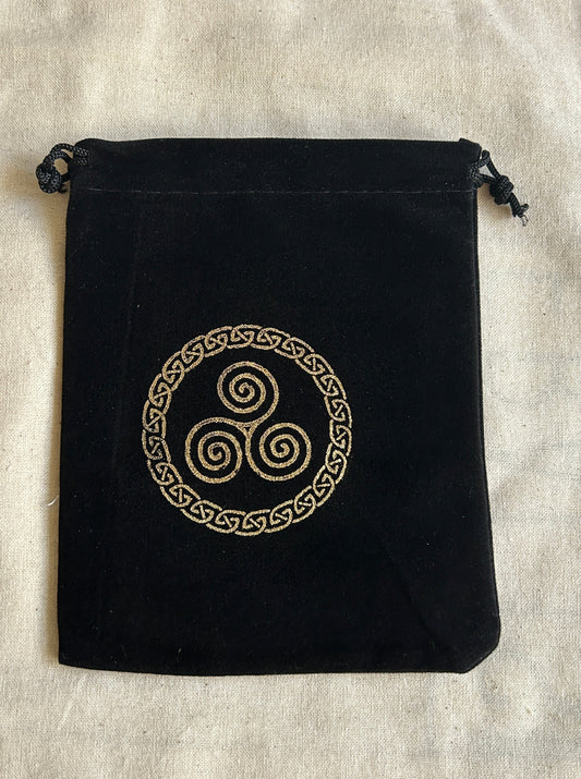 Black Velvet Pouch