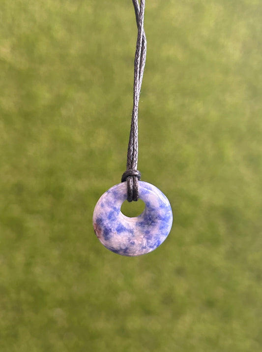 Sodalite Donut Necklace