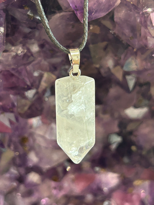 Quartz Crystal Point Necklace