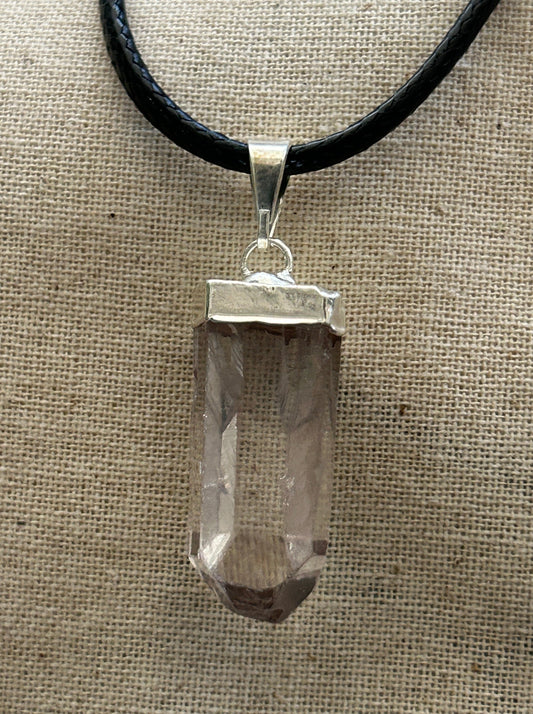 Clear Quartz Point Necklace