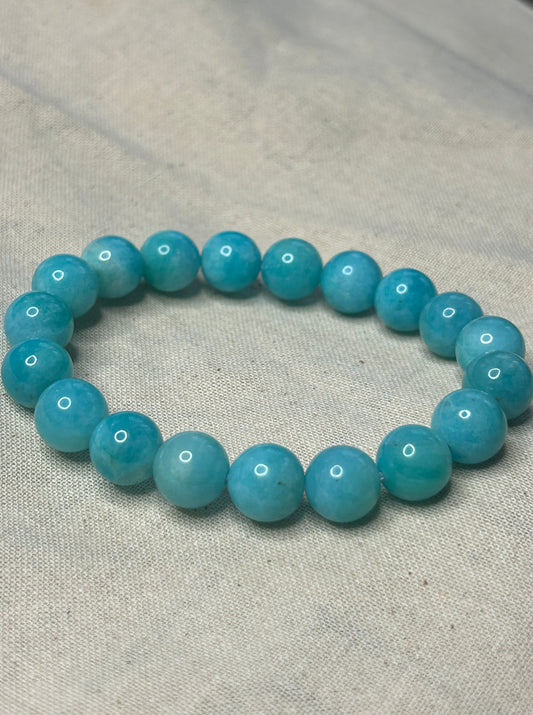 Amazonite Round bracelet 10mm