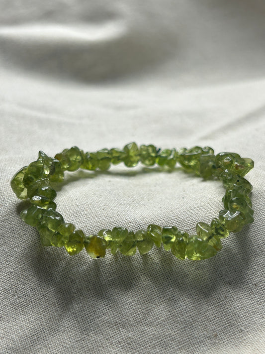 Peridot Chip Bracelet