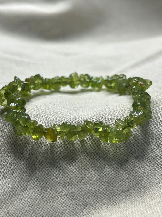 Peridot Chip Bracelet