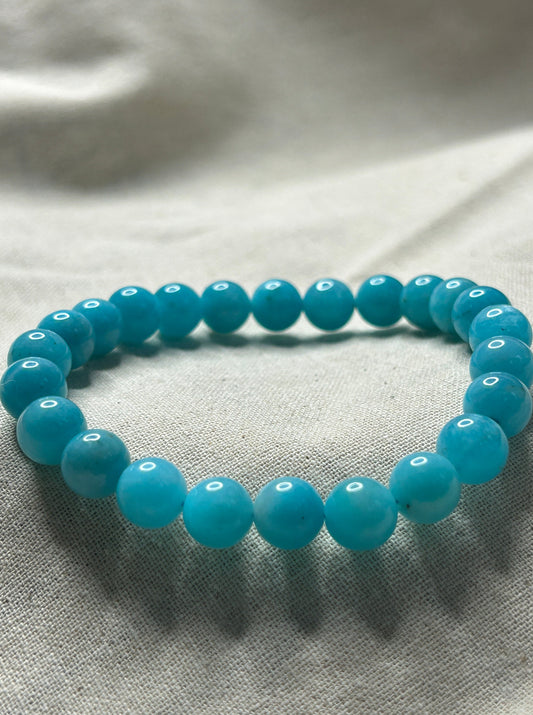 Amazonite Round Bracelet 8mm