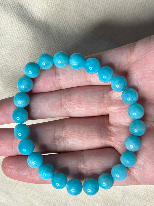 Amazonite Round Bracelet 8mm