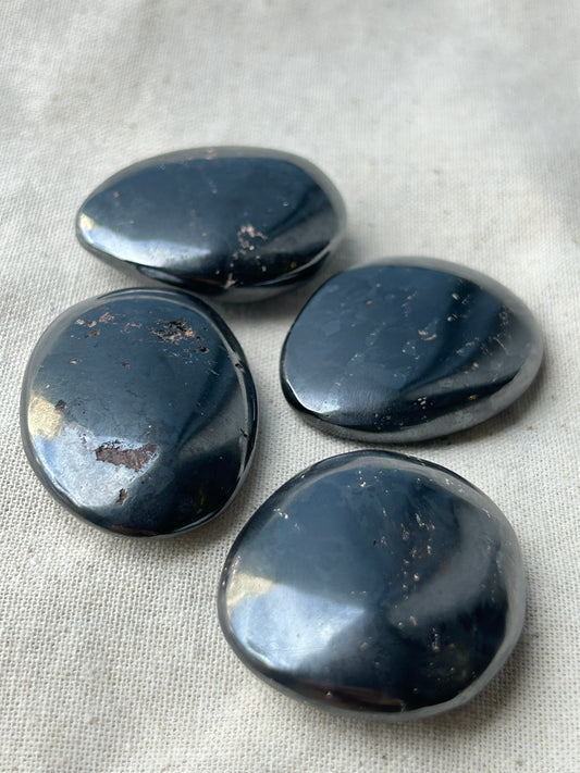 Hematite Palm Stone