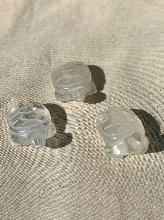 Clear Quartz Mini Turtle