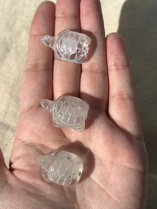 Clear Quartz Mini Turtle