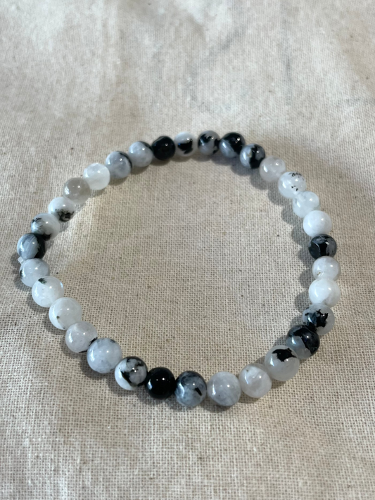 Rainbow Moonstone Bracelet 6mm