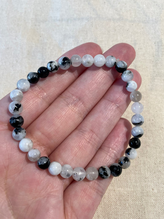 Rainbow Moonstone Bracelet 6mm