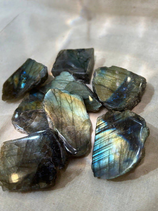 Labradorite Half Polished Slice