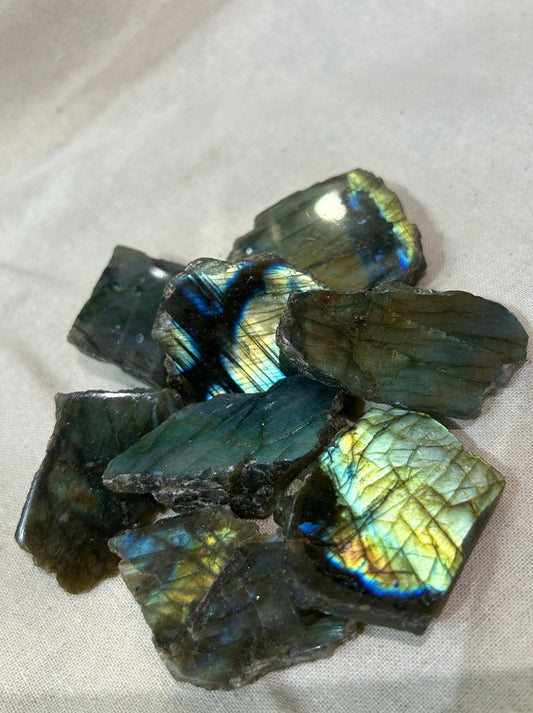 Labradorite Half Polished Slice