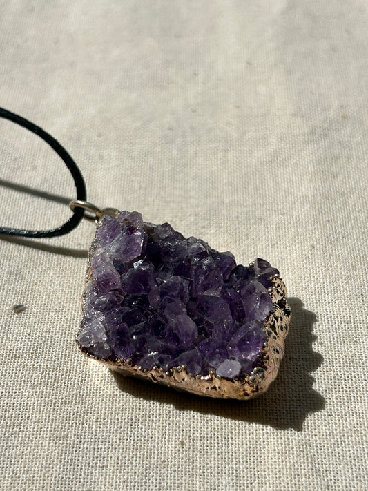 Amethyst Cluster Necklace