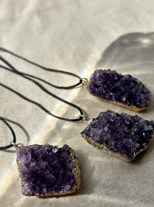 Amethyst Cluster Necklace