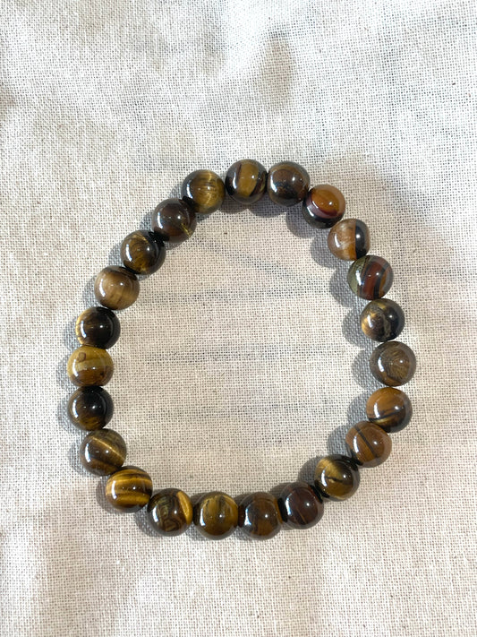 Tiger Eye round Bracelet 8mm